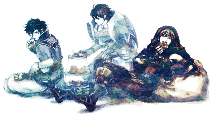 gaius, frederick, and lon'qu (fire emblem and 1 more) drawn by szmws