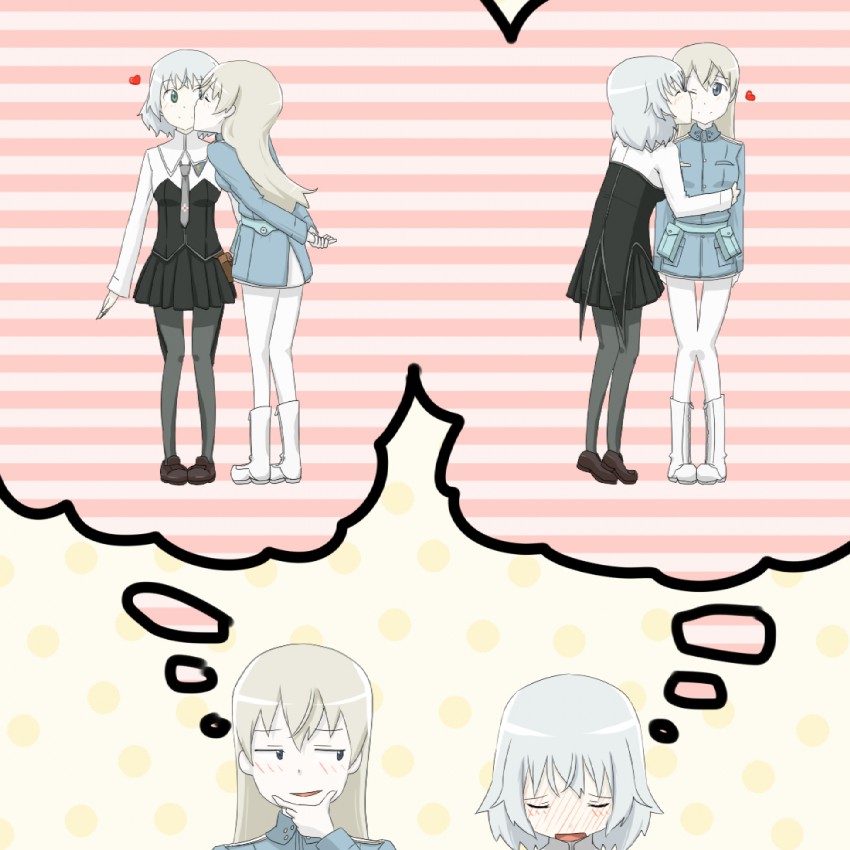 sanya v. litvyak and eila ilmatar juutilainen (world witches series and 1 more) drawn by rakuame03