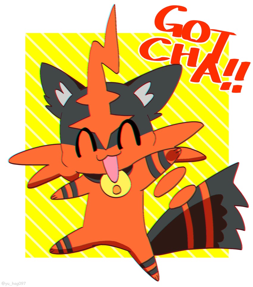torracat (pokemon and 1 more) drawn by yuhagu