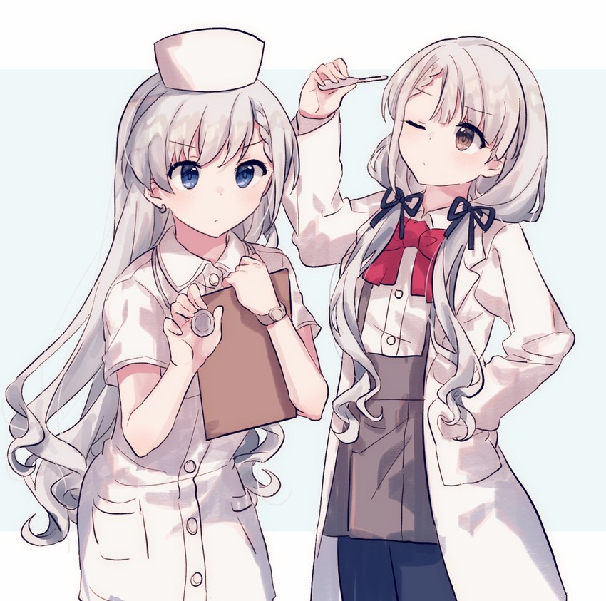 hisakawa hayate and hisakawa nagi (idolmaster and 2 more) drawn by migolu