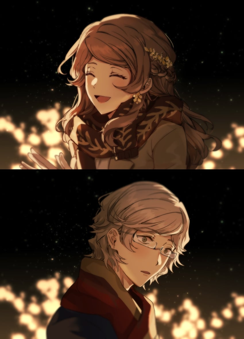 margaret mitchell and nathaniel hawthorne (bungou stray dogs and 1 more) drawn by qianlilingjiang