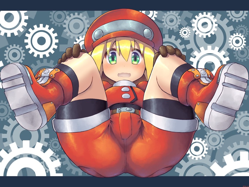 roll caskett (mega man and 1 more) drawn by m.m