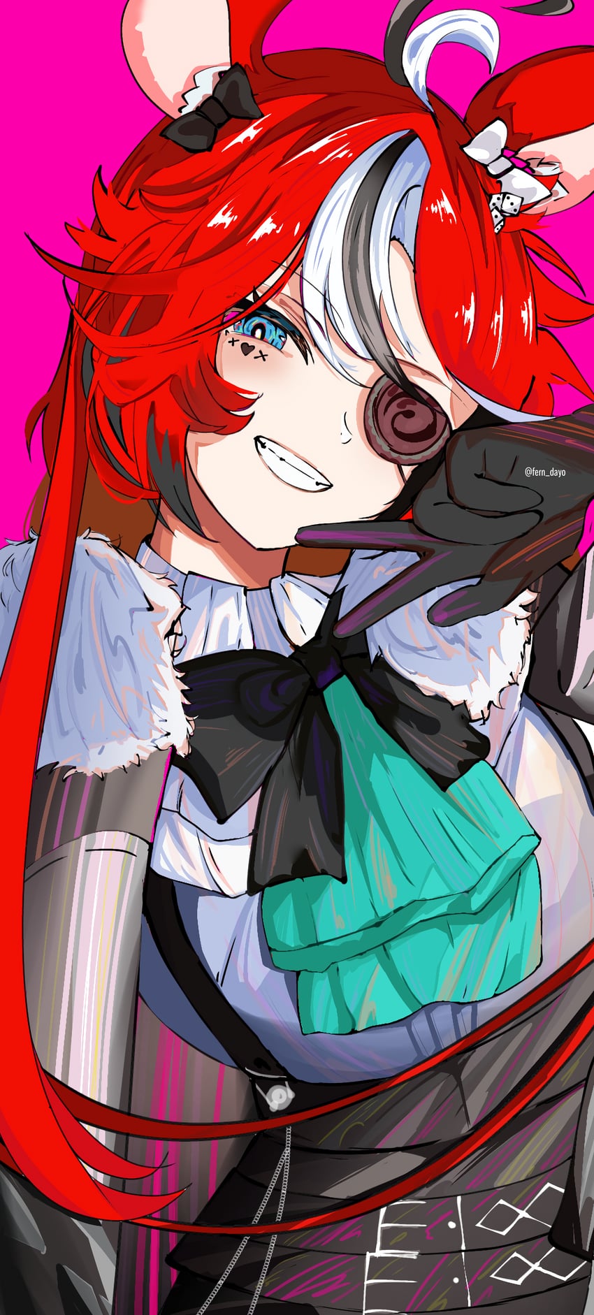 hakos baelz (hololive and 1 more) drawn by fern_dayo