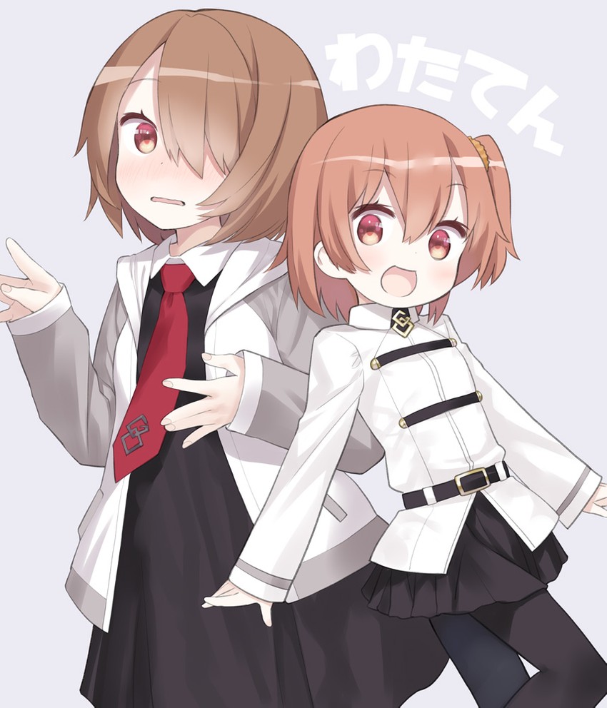 mash kyrielight, fujimaru ritsuka, hoshino miyako, and hoshino hinata (fate and 2 more) drawn by capriccio