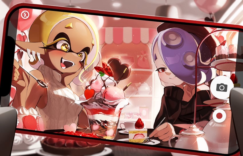 shiver, frye, and big man (splatoon and 1 more) drawn by nomu_(29_nom)