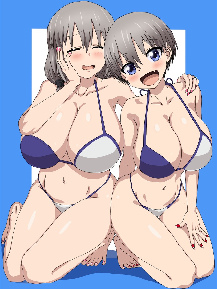 uzaki hana and uzaki tsuki (uzaki-chan wa asobitai!) drawn by ero_daisuki