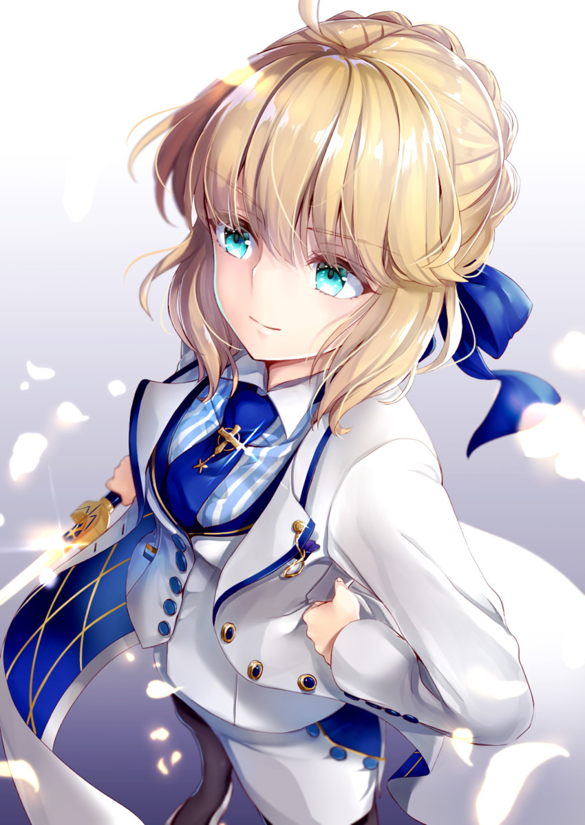 artoria pendragon, saber, and arthur pendragon (fate and 2 more) drawn by hane_yuki