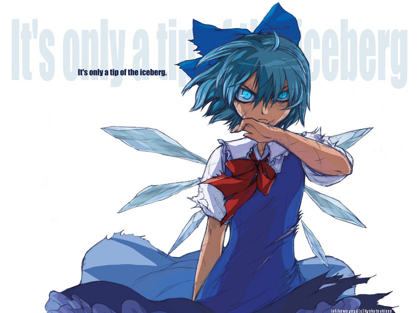 cirno (touhou) drawn by ishikawa_yuga