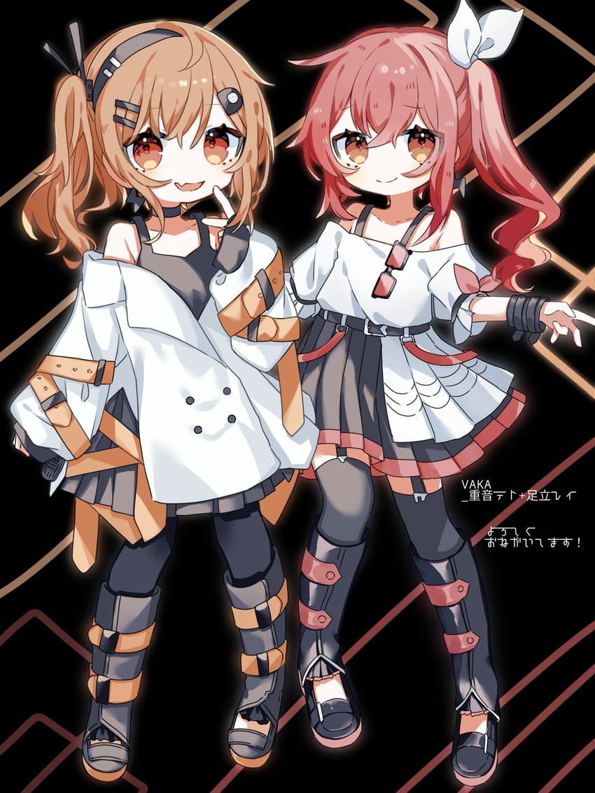 kasane teto and adachi rei (utau and 2 more) drawn by 15tsugai