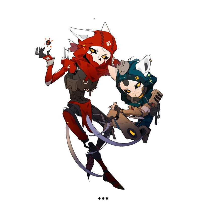ash, revenant, classic revenant, and ash's rat (apex legends) drawn by ruu47