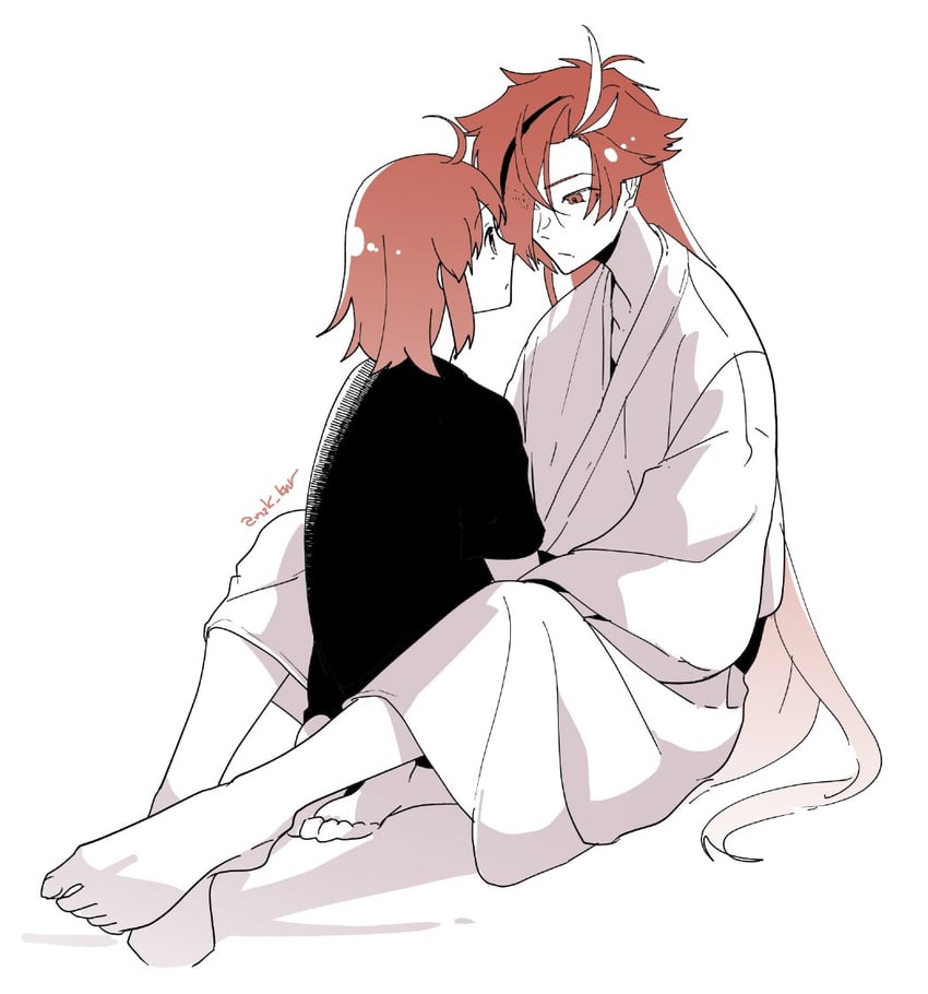 fujimaru ritsuka and takasugi shinsaku (fate and 1 more) drawn by age_nasuo