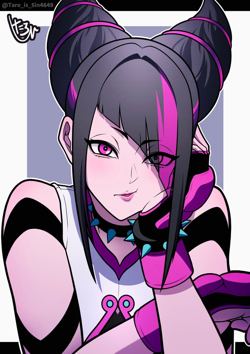 han juri (street fighter and 1 more) drawn by taro_shin