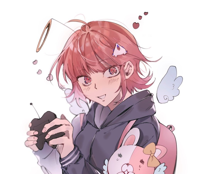 nanami chiaki and monomi (danganronpa and 2 more) drawn by enppu_(nf_vn_nv)