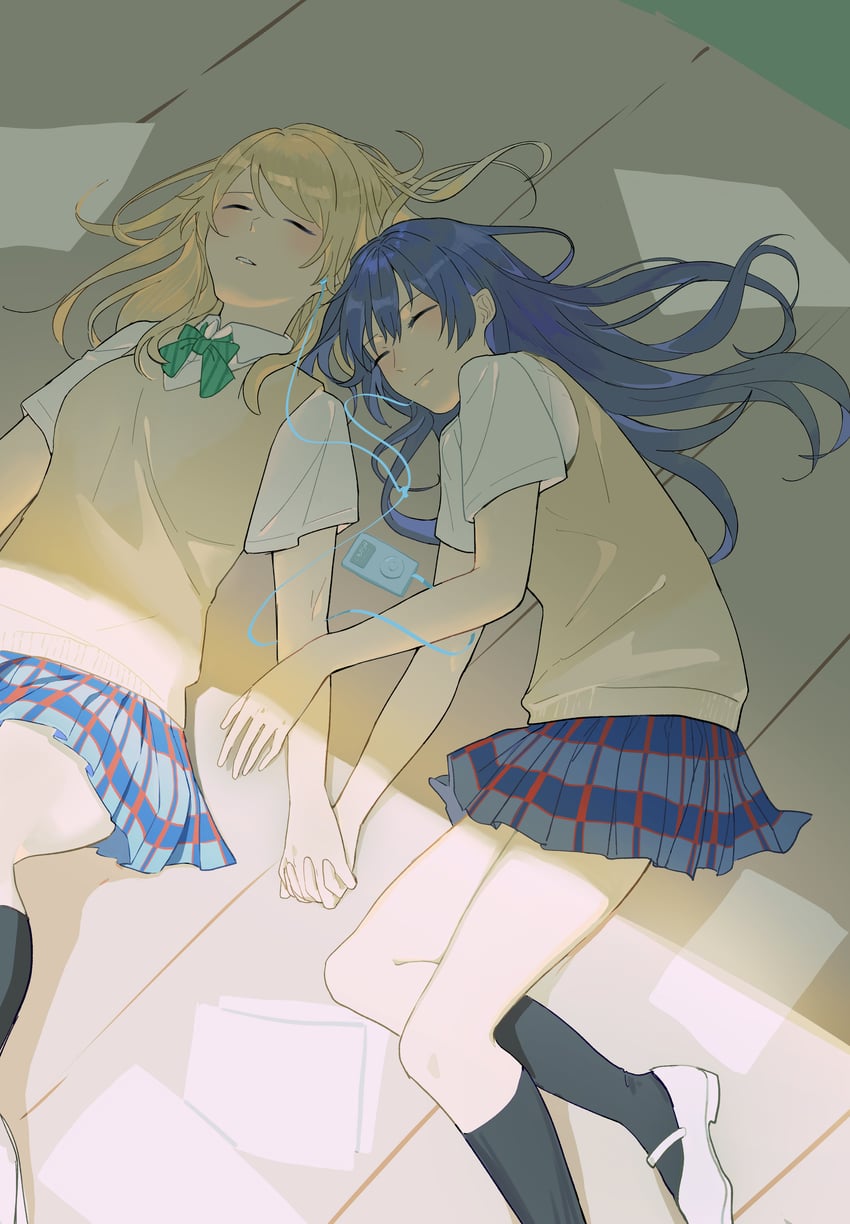 sonoda umi and ayase eli (love live! and 1 more) drawn by yudong_rin