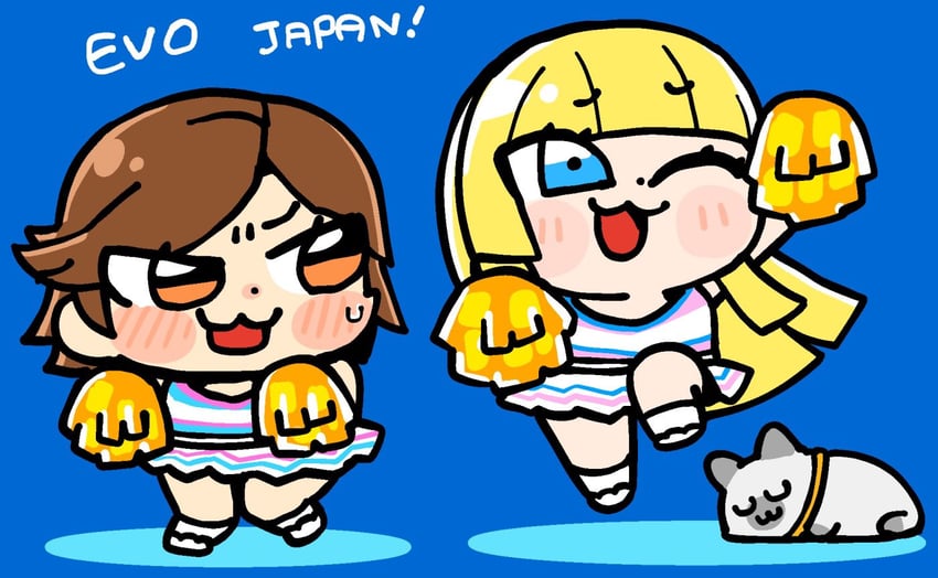 kazama asuka, lili, and salt (tekken and 1 more) drawn by bkub