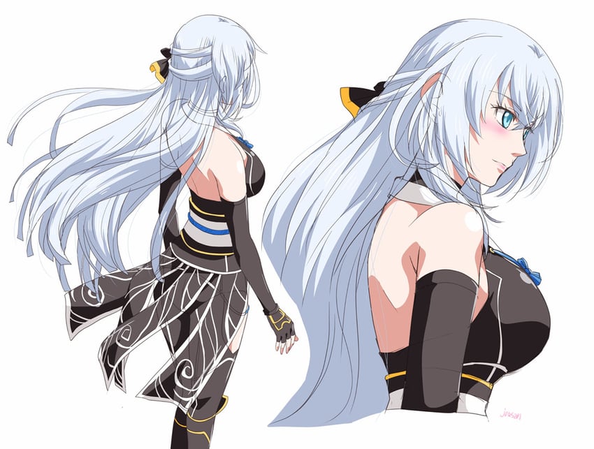 shizuna rem misurugi (eiyuu densetsu and 2 more) drawn by xiacheng_tatsuya