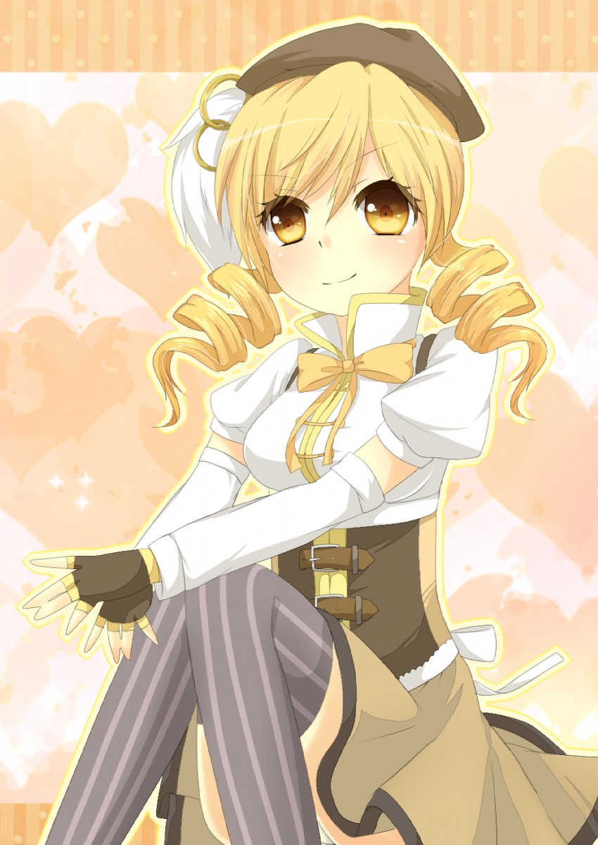 tomoe mami (mahou shoujo madoka magica) drawn by yuria_(kittyluv)