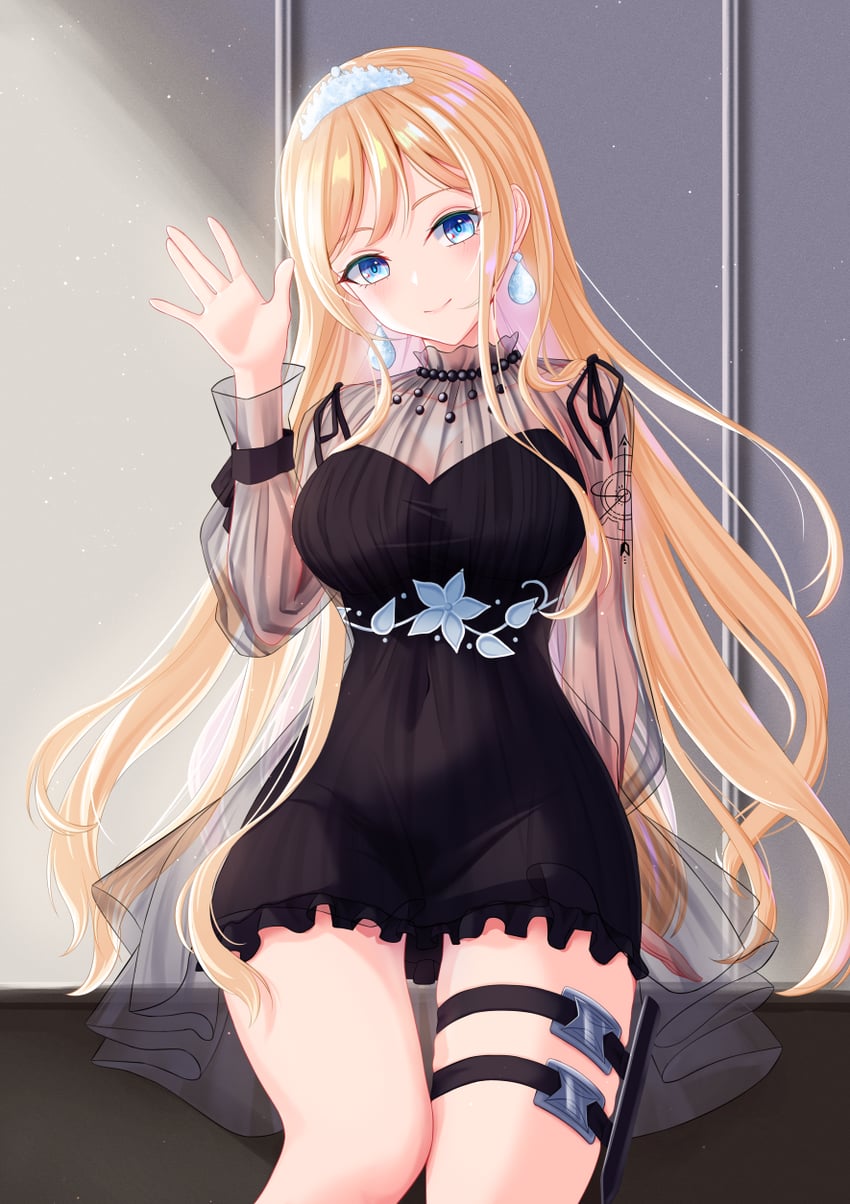 watson amelia (hololive and 1 more) drawn by philo_324