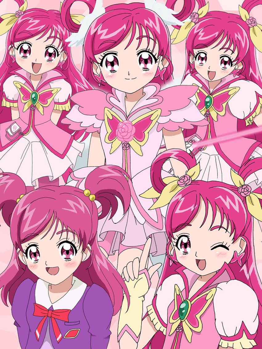 yumehara nozomi and cure dream (precure and 1 more)