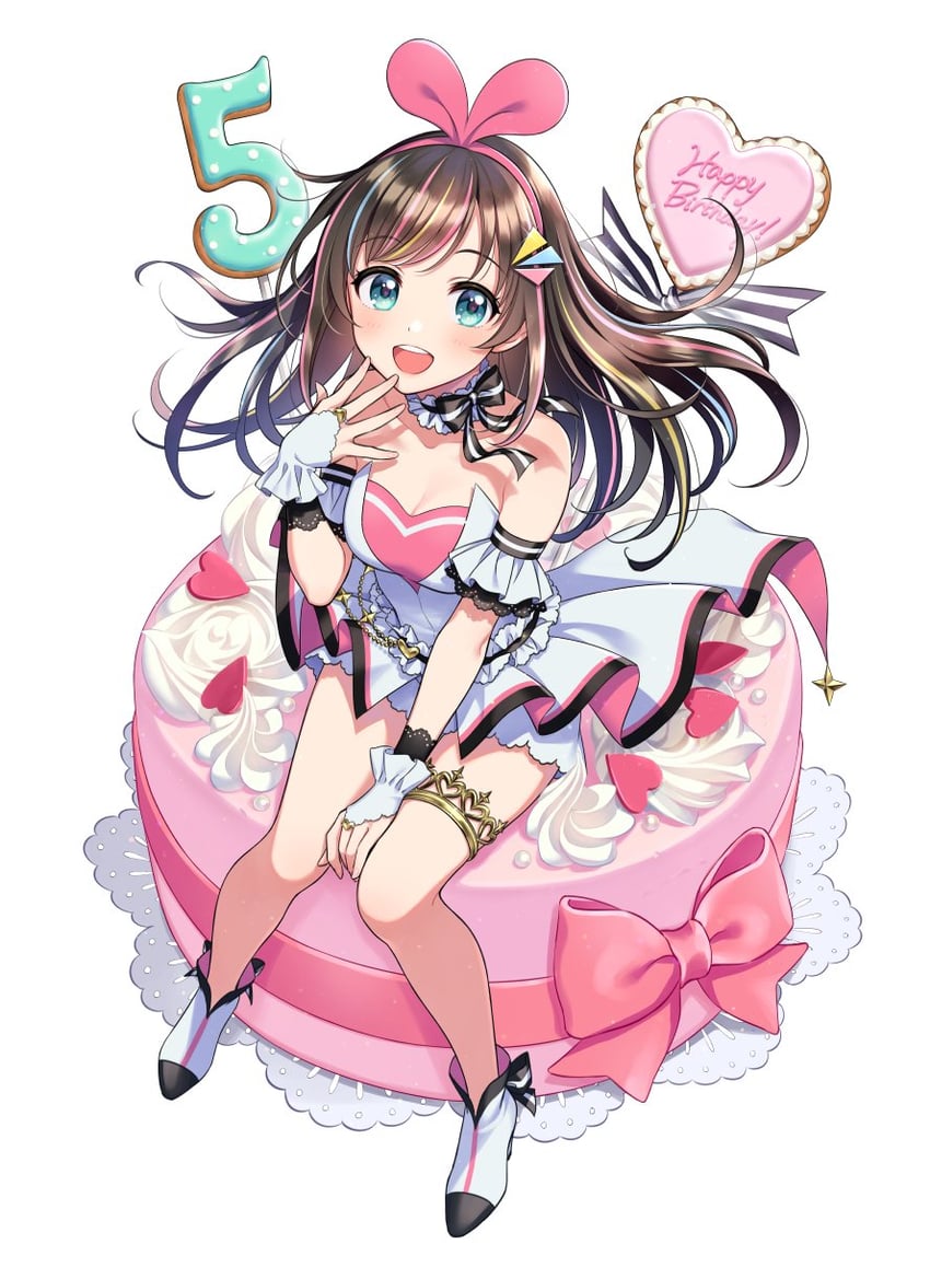 kizuna ai (kizuna ai inc.) drawn by morikura_en