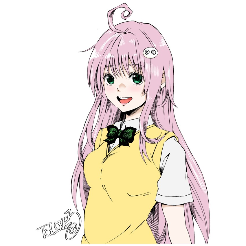 lala satalin deviluke and peke (to love-ru and 1 more) drawn by ninagawa_jin