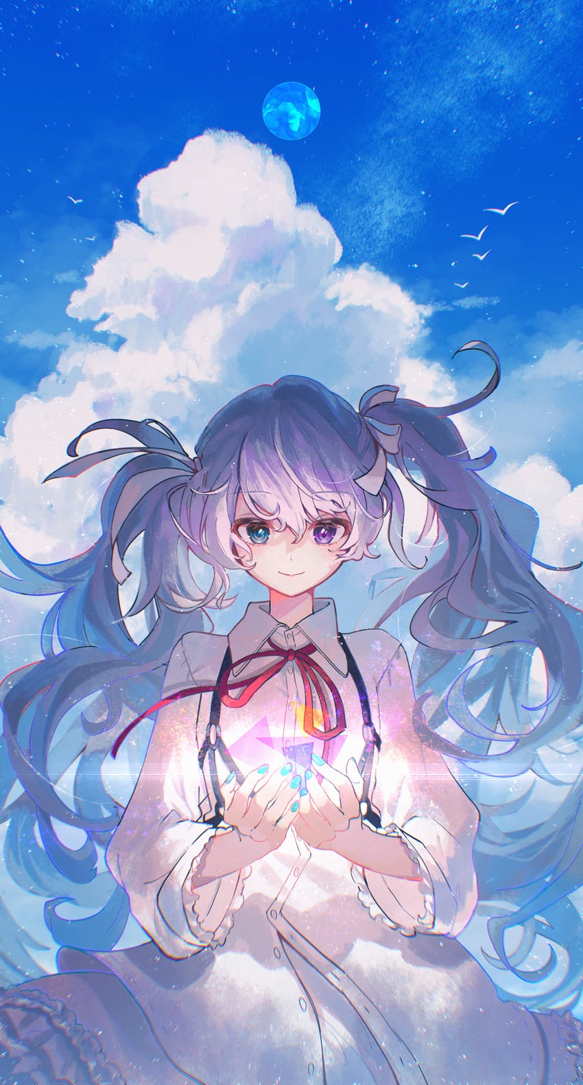 hatsune miku and 25-ji miku (vocaloid and 1 more) drawn by kika