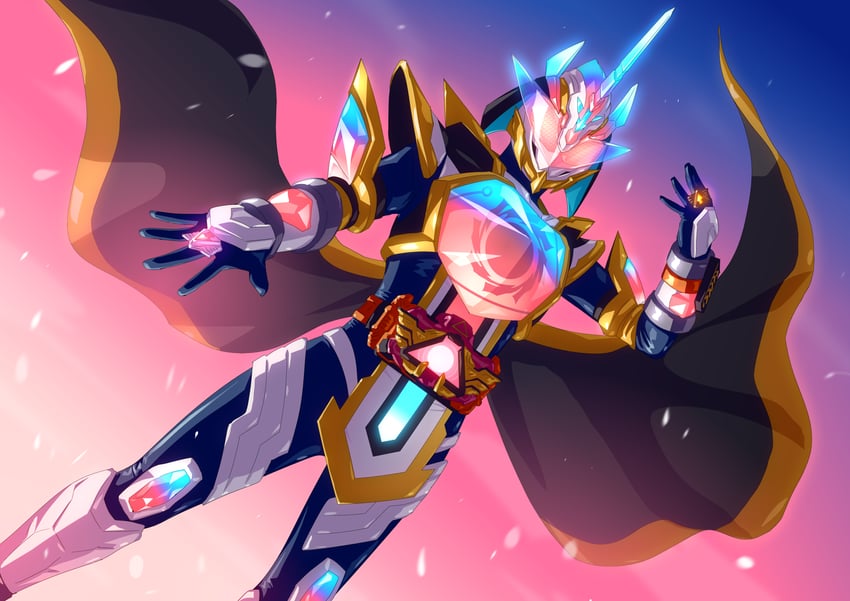 kamen rider majade and kamen rider twilight majade (kamen rider and 1 more) drawn by otokamu