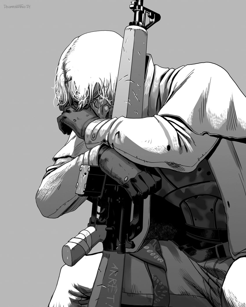 randall clark (fallout and 1 more) drawn by decomposedtaco