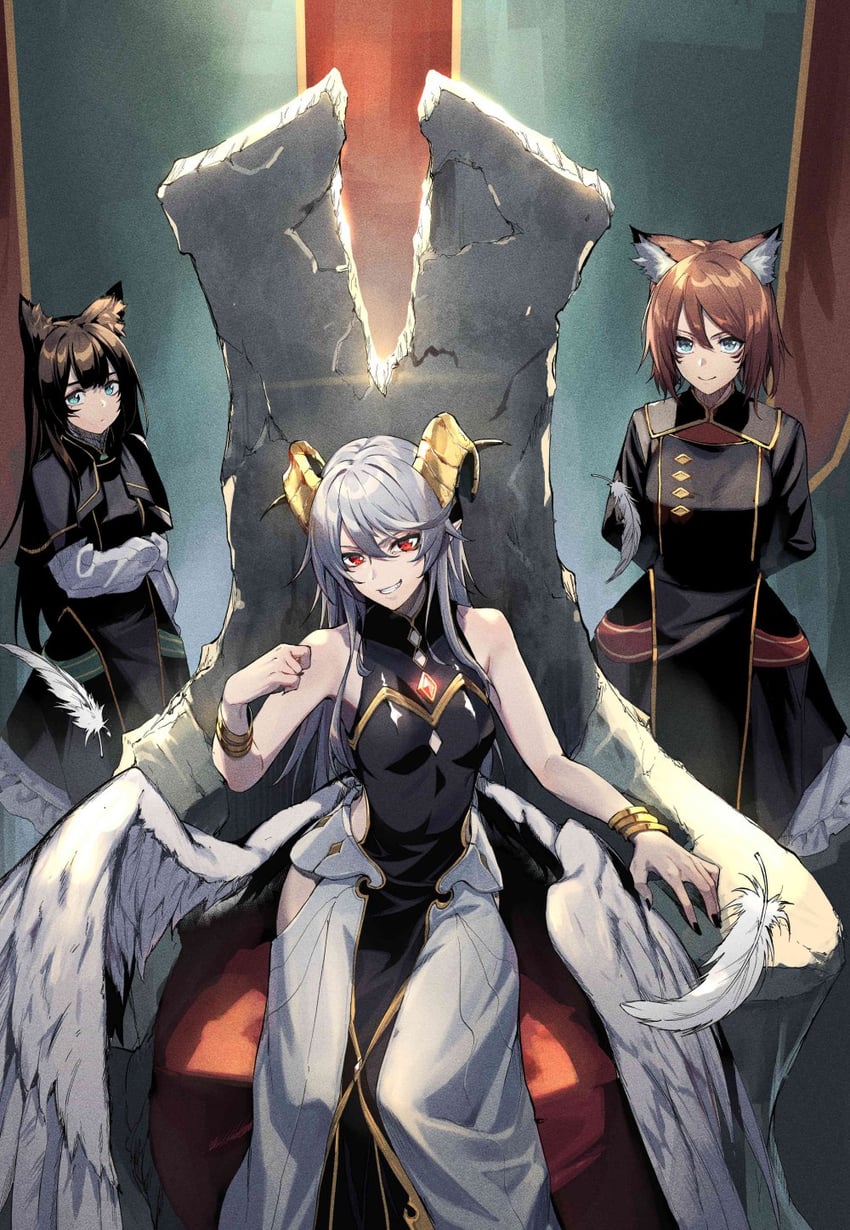 rare, marion, and kerry (ougon no keikenchi) drawn by shimotsuki_shio