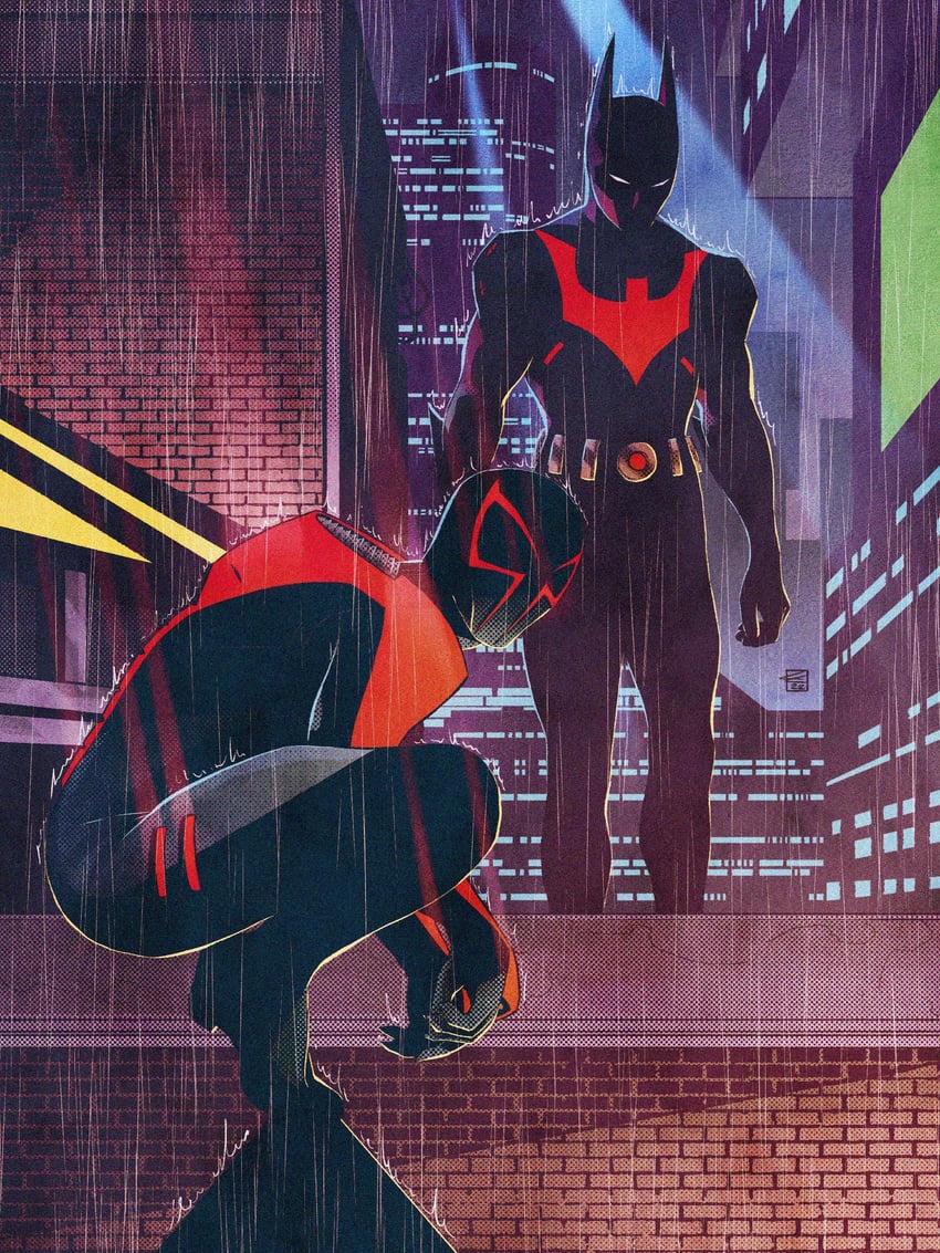 batman, spider-man, and terry mcginnis (marvel and 5 more) drawn by colin_craker