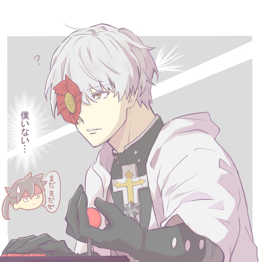 sol badguy and asuka r. kreutz (guilty gear and 1 more) drawn by igaritsuta