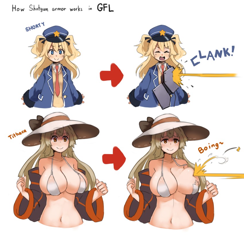 super-shorty and m37 (girls' frontline) drawn by kion-kun