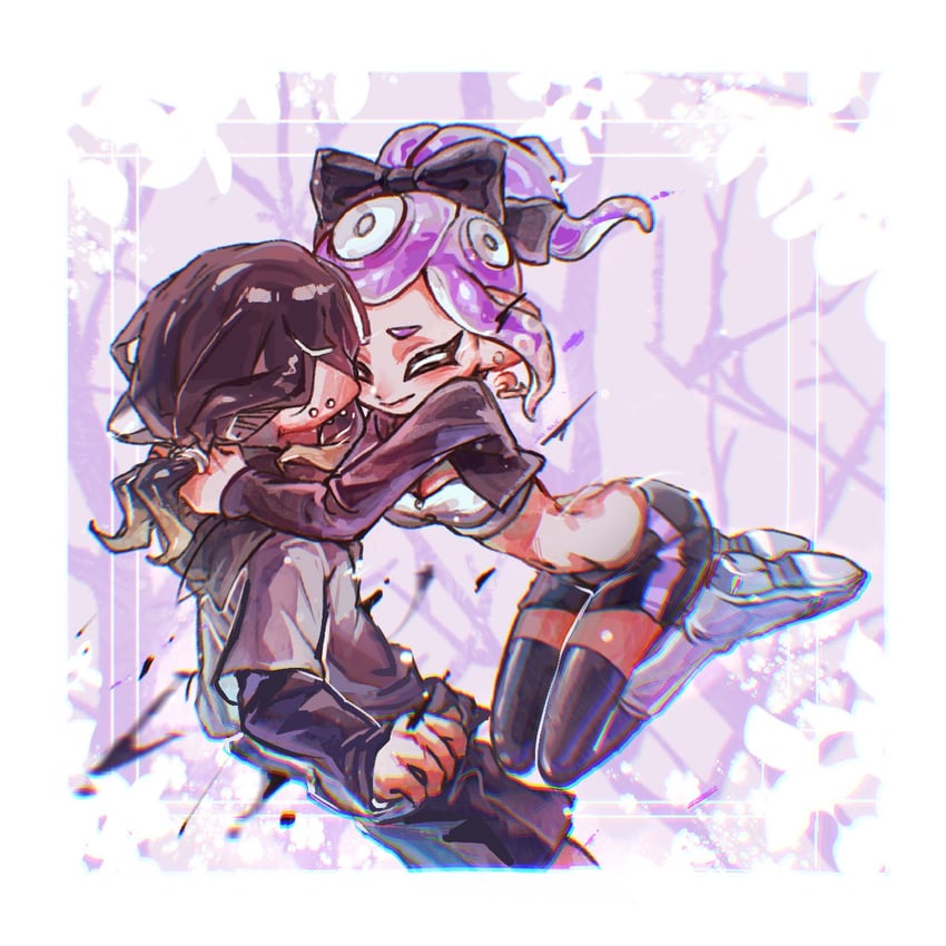 inkling player character, octoling player character, octoling girl, and inkling boy (splatoon) drawn by gucandiyi52092
