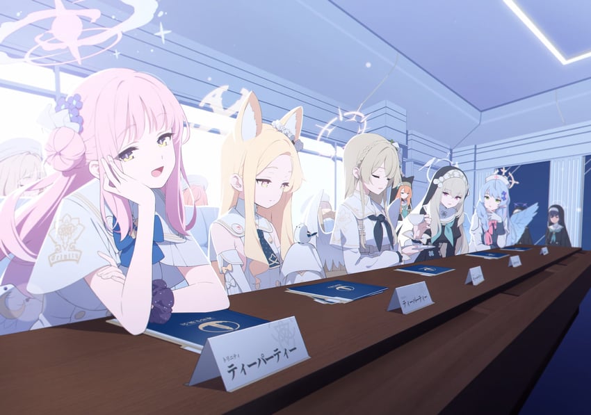 mika, mari, seia, nagisa, sakurako, and 2 more (blue archive)