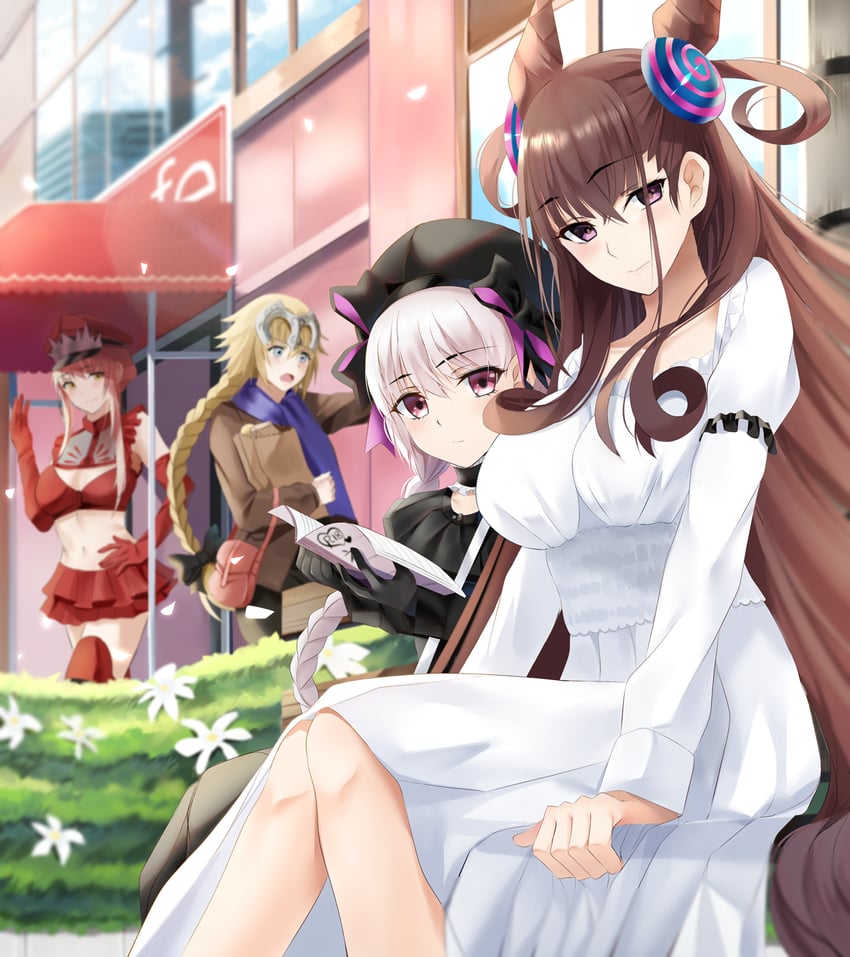 jeanne d'arc, murasaki shikibu, nursery rhyme, and medb (fate and 1 more) drawn by nicky_w