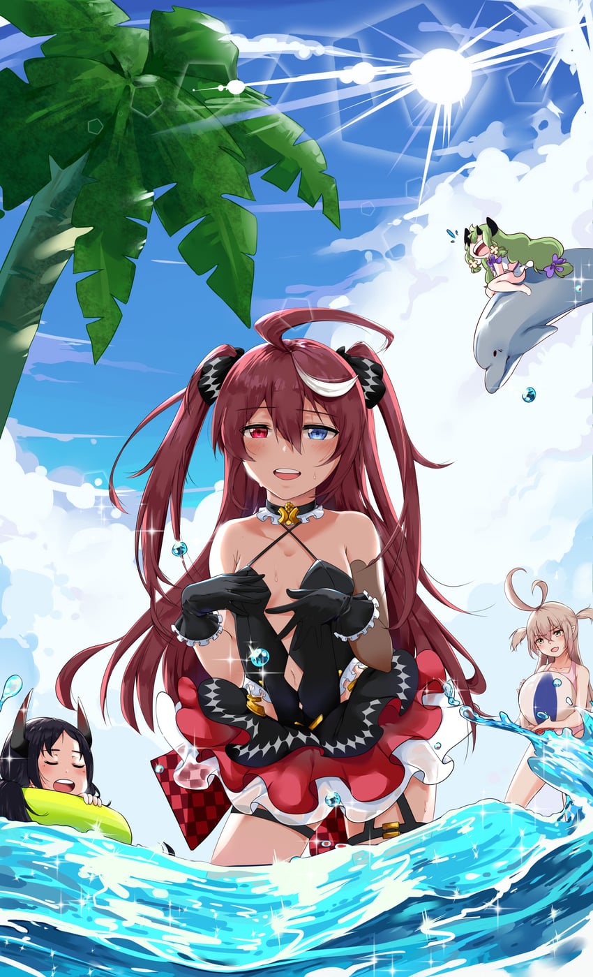 luluca, ravi, lilibet, apocalypse ravi, and alencia (epic seven) drawn by yunyunyun_(kuhakualice)