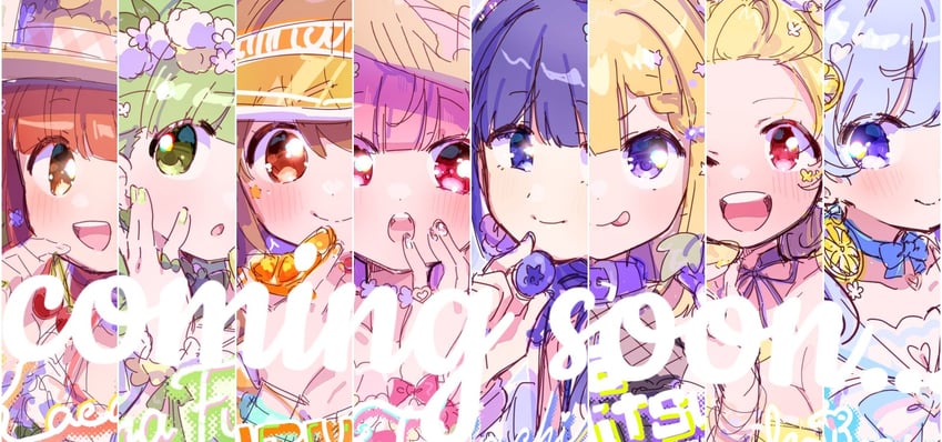 tamaki iroha, nanami yachiyo, futaba sana, yui tsuruno, minami rena, and 3 more (mahou shoujo madoka magica and 1 more) drawn by serizawa_serizane
