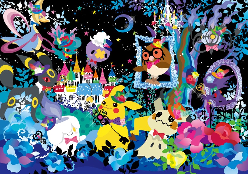 pikachu, umbreon, mimikyu, litwick, chandelure, and 5 more (pokemon)