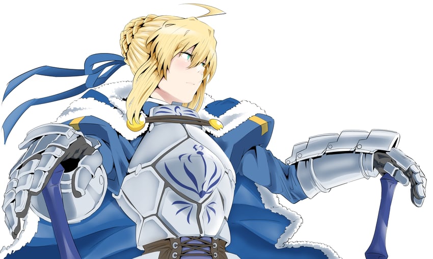 artoria pendragon and saber (fate and 2 more) drawn by kimuwaipu