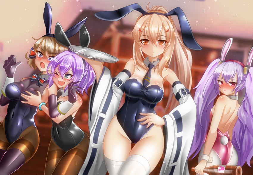 ayanami, laffey, javelin, and z23 (azur lane) drawn by kaguya-san_(nantyu-erosada)
