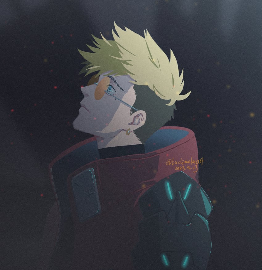 vash the stampede (trigun and 1 more) drawn by buchimake007