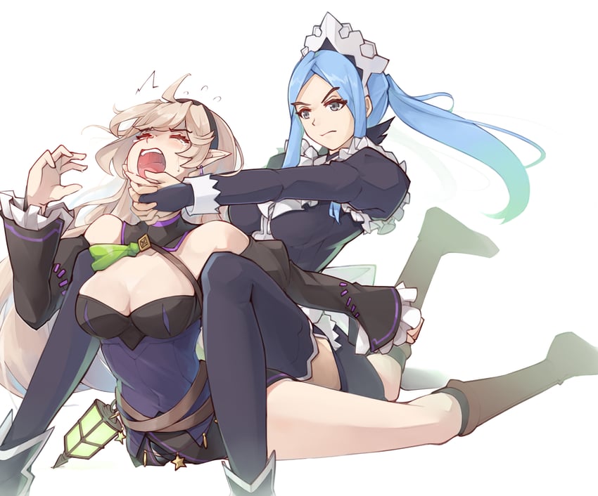 female corrin and flora (fire emblem and 2 more) drawn by jaegan