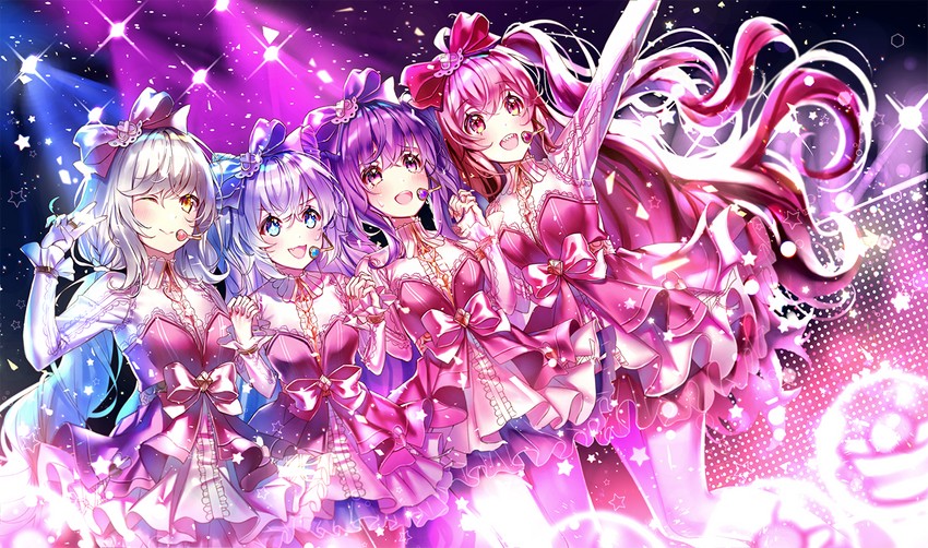 eve, aisha landar, luciela r. sourcream, and laby (elsword) drawn by lium