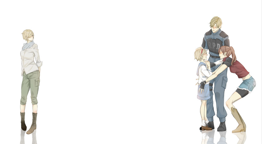 leon s. kennedy, claire redfield, and sherry birkin (resident evil and 2 more) drawn by escort!
