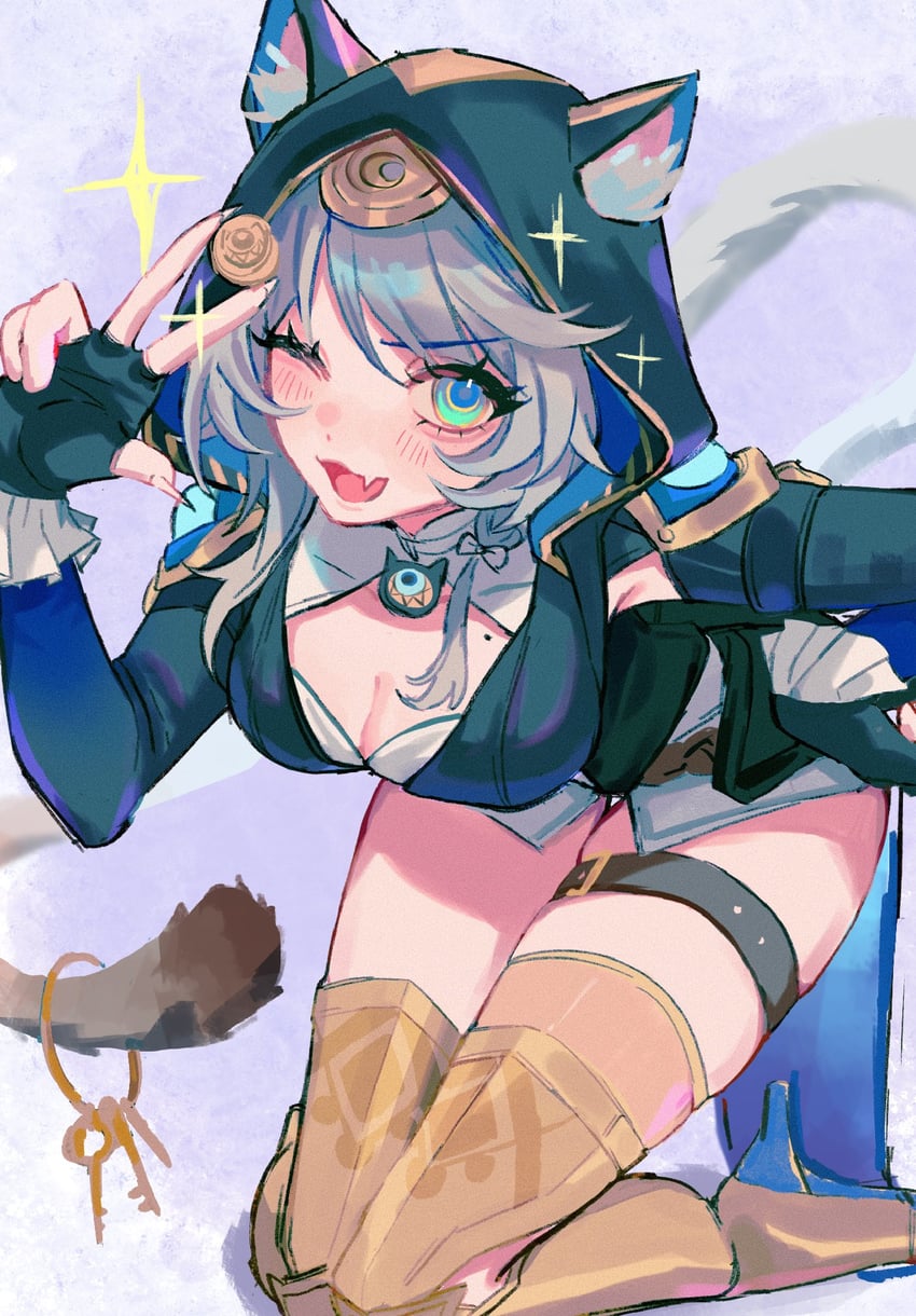 cipher (honkai and 1 more) drawn by starlight_i_plz