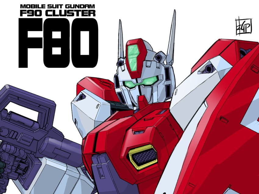 f80 gunraid (gundam and 2 more) drawn by yanase_takayuki