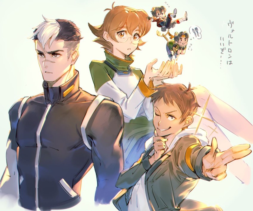 takashi shirogane, keith, pidge gunderson, lance, and hunk (voltron and 1 more) drawn by bomssp