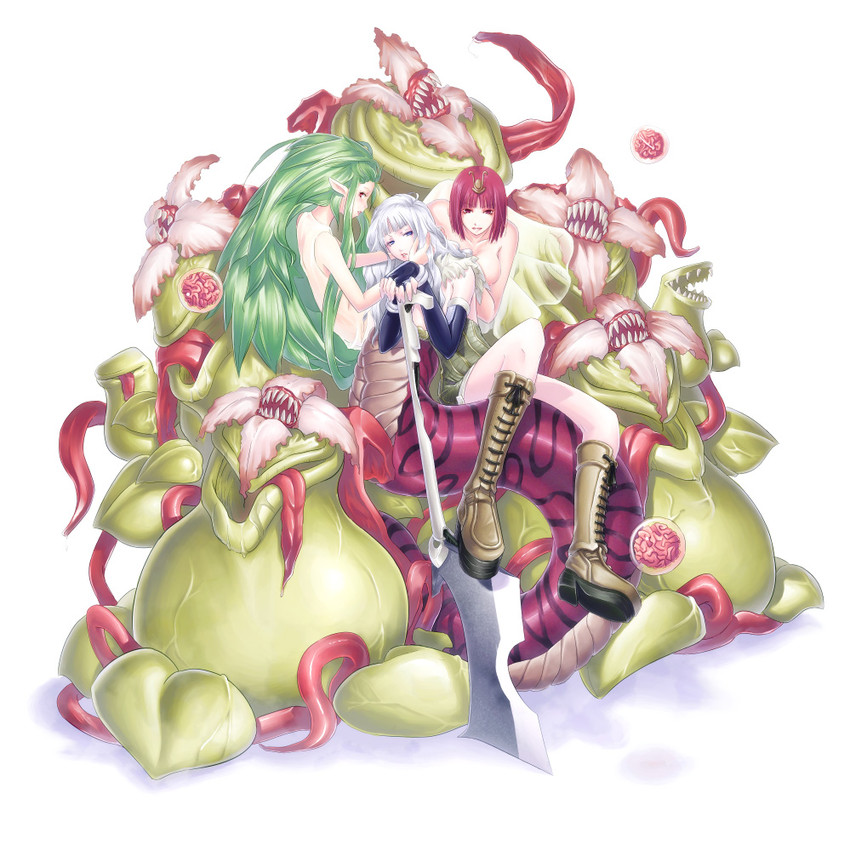 alchemist, lif, isis, mandragora, and marine sphere (ragnarok online) drawn by mr.romance