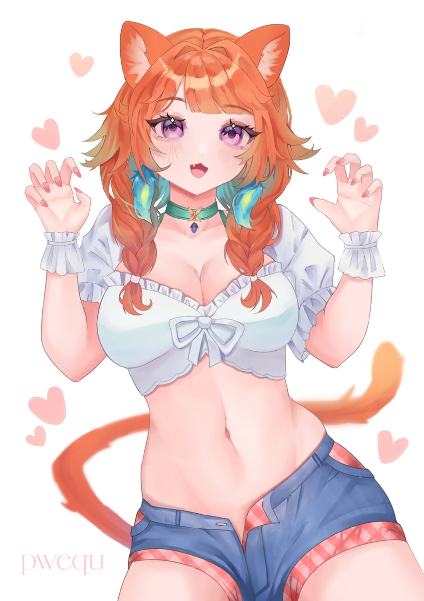 takanashi kiara (hololive and 1 more) drawn by pwequu