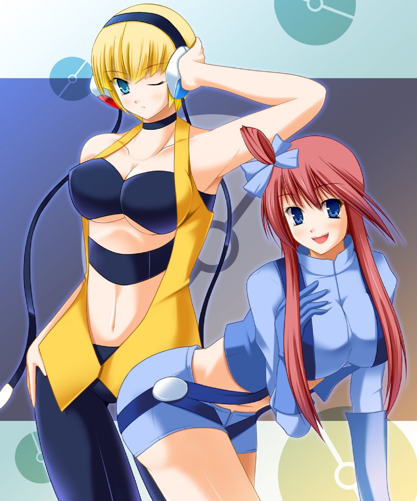 skyla and elesa (pokemon and 1 more) drawn by tukuyo_kiriyuki